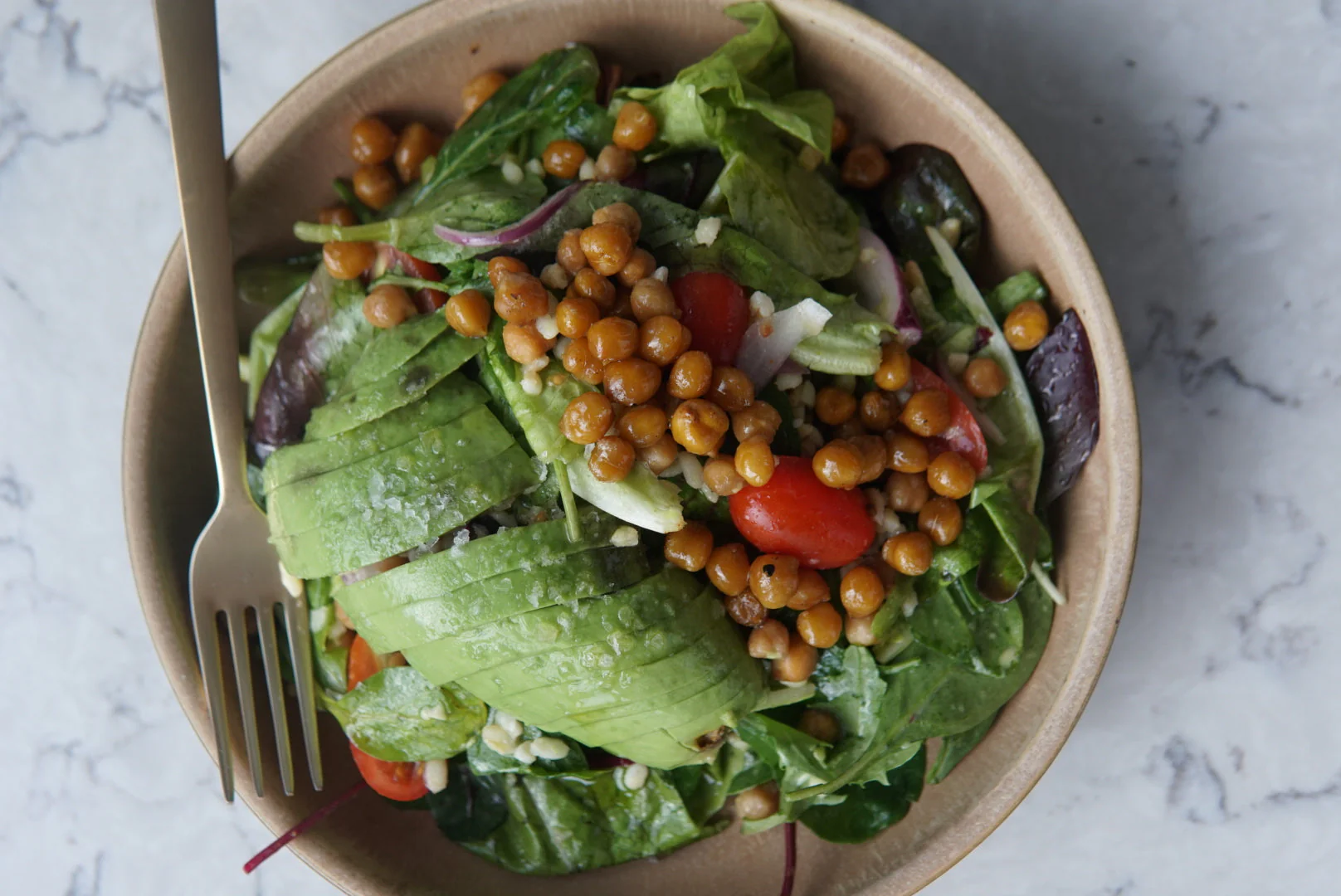 Nohutlu Zeytinyağlı Salata Tarifi